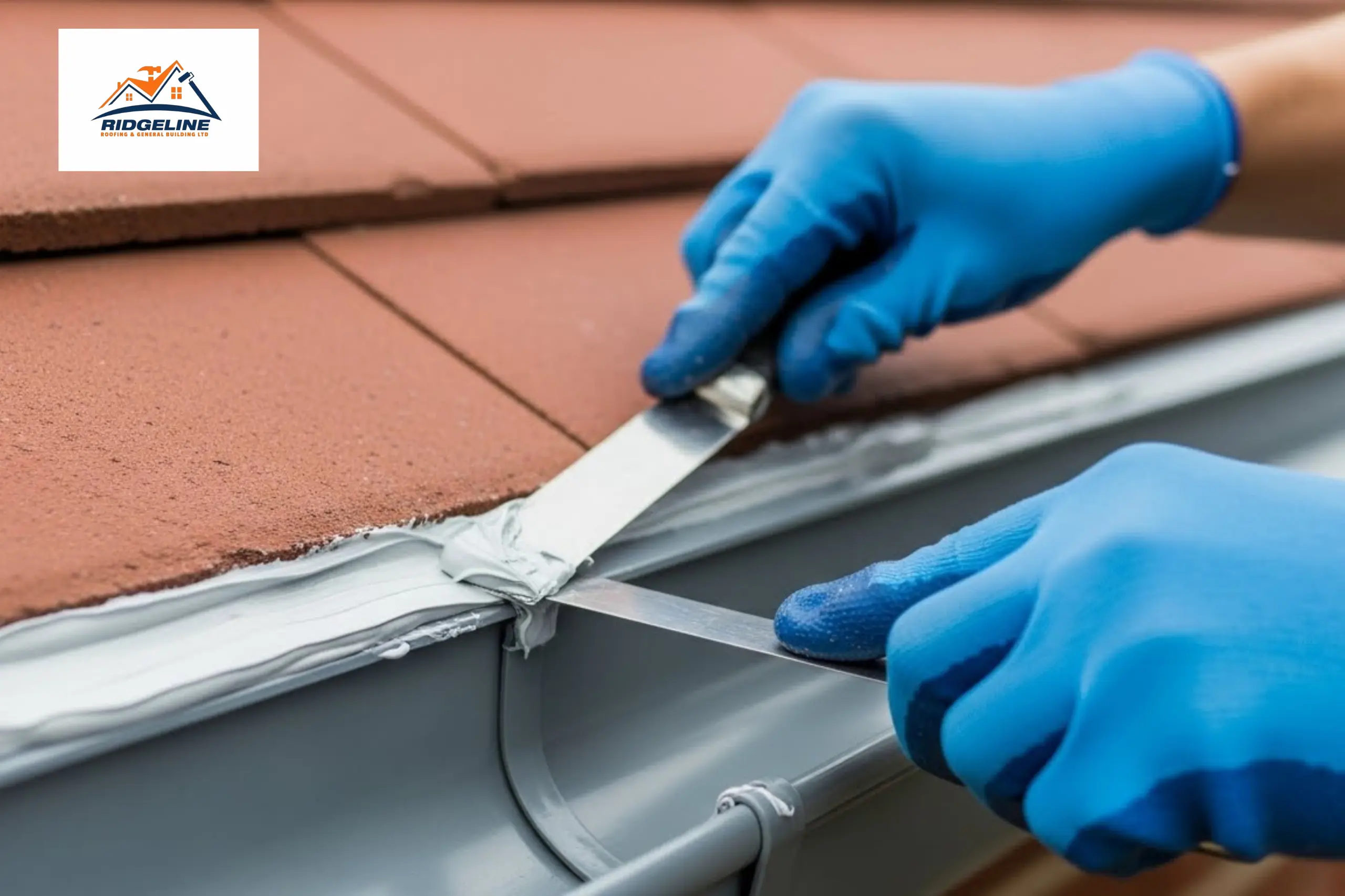 Apply New Gutter Sealant for fixing leaking