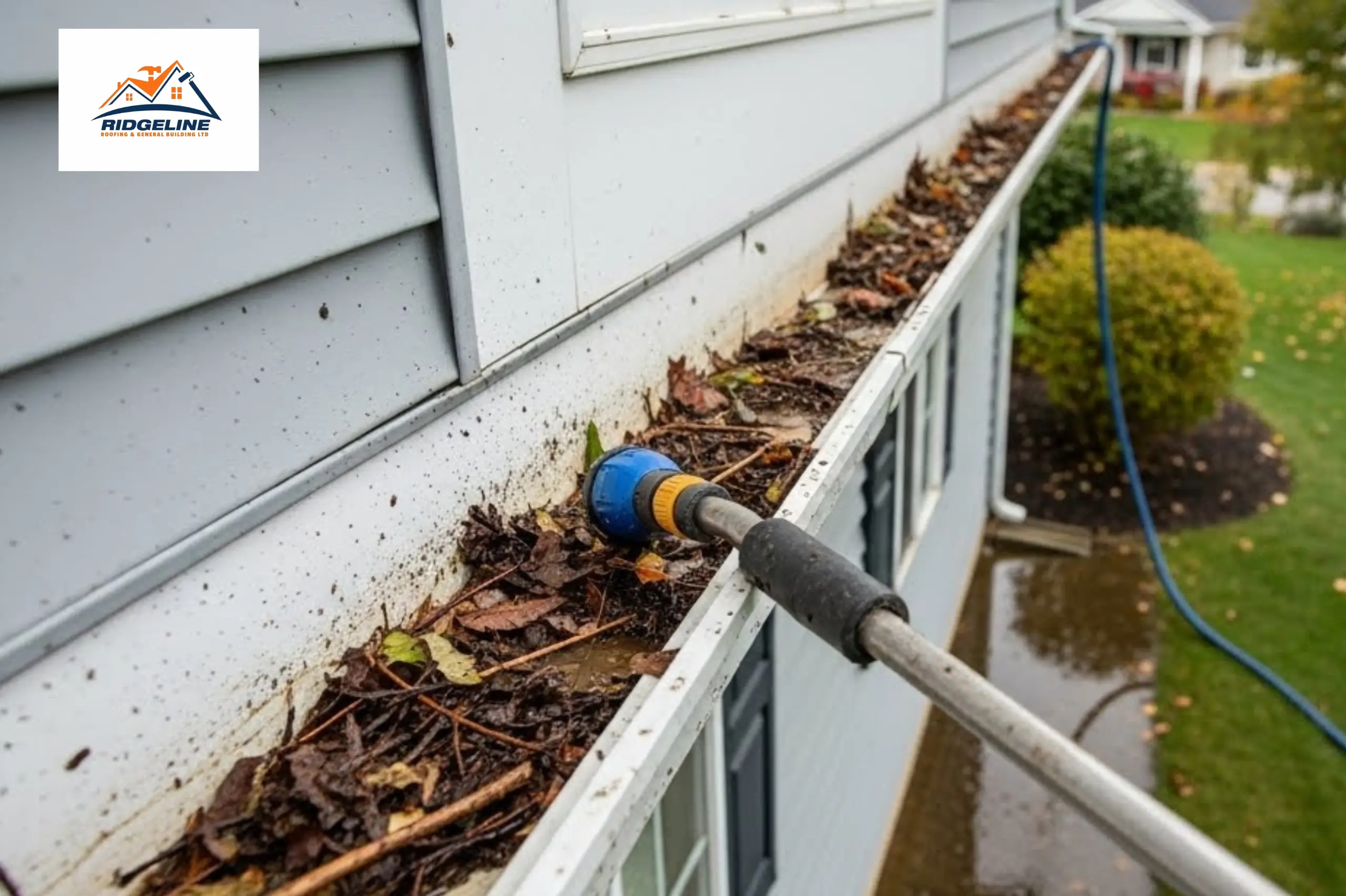 How to Clean Gutters From the Ground 4 Remove Wet Dirt and Fine Debris from gutters