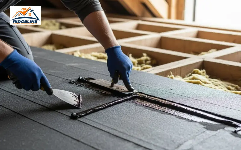 Seal the Edges for Repair Roof Felt From Inside Your Loft