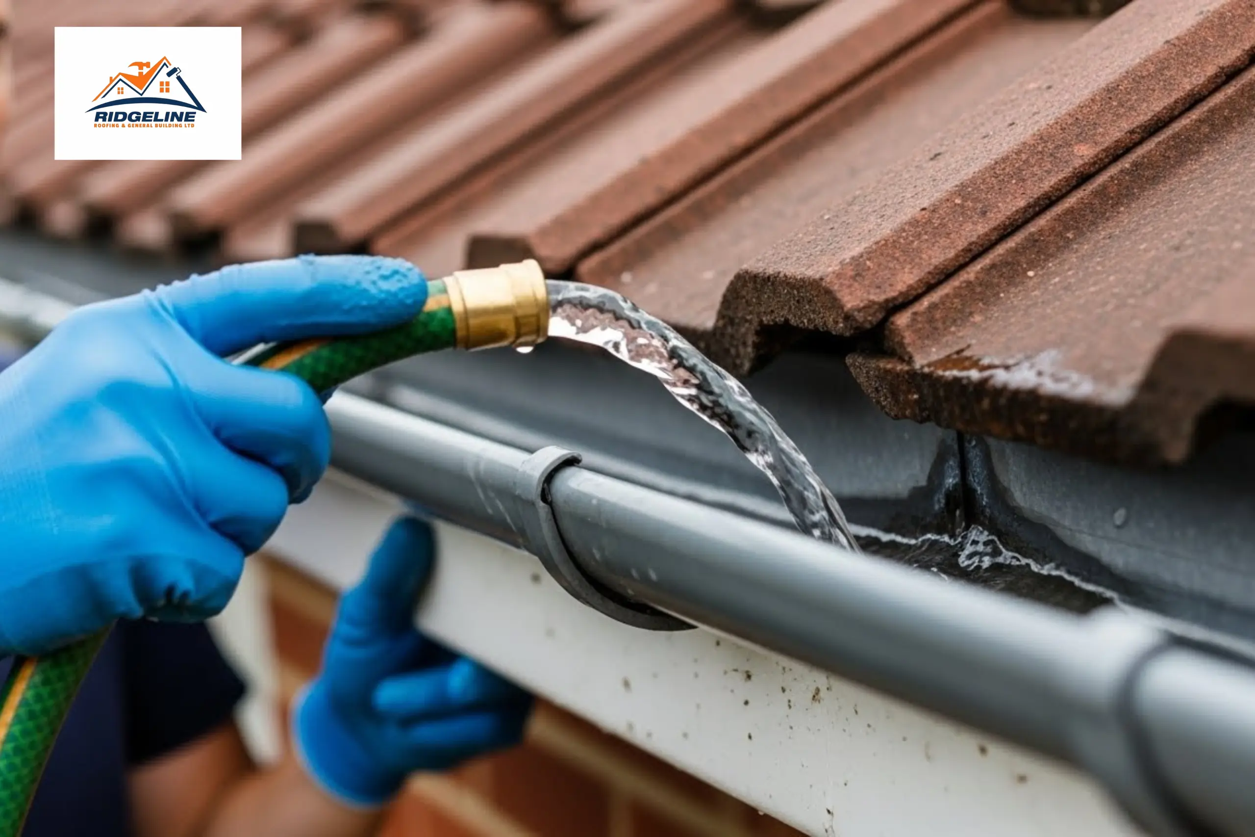 Test the Repair after fixing gutter joint leaks
