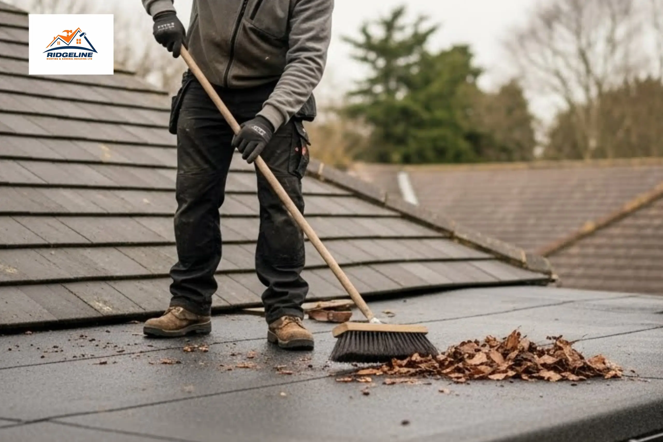 Clean and Inspect the Roof to fix flat roof 