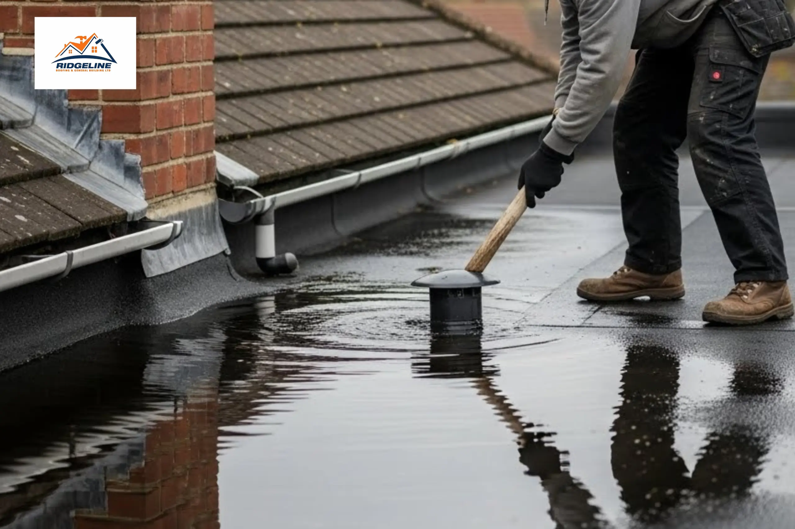 Deal with Ponding Water on flat roof